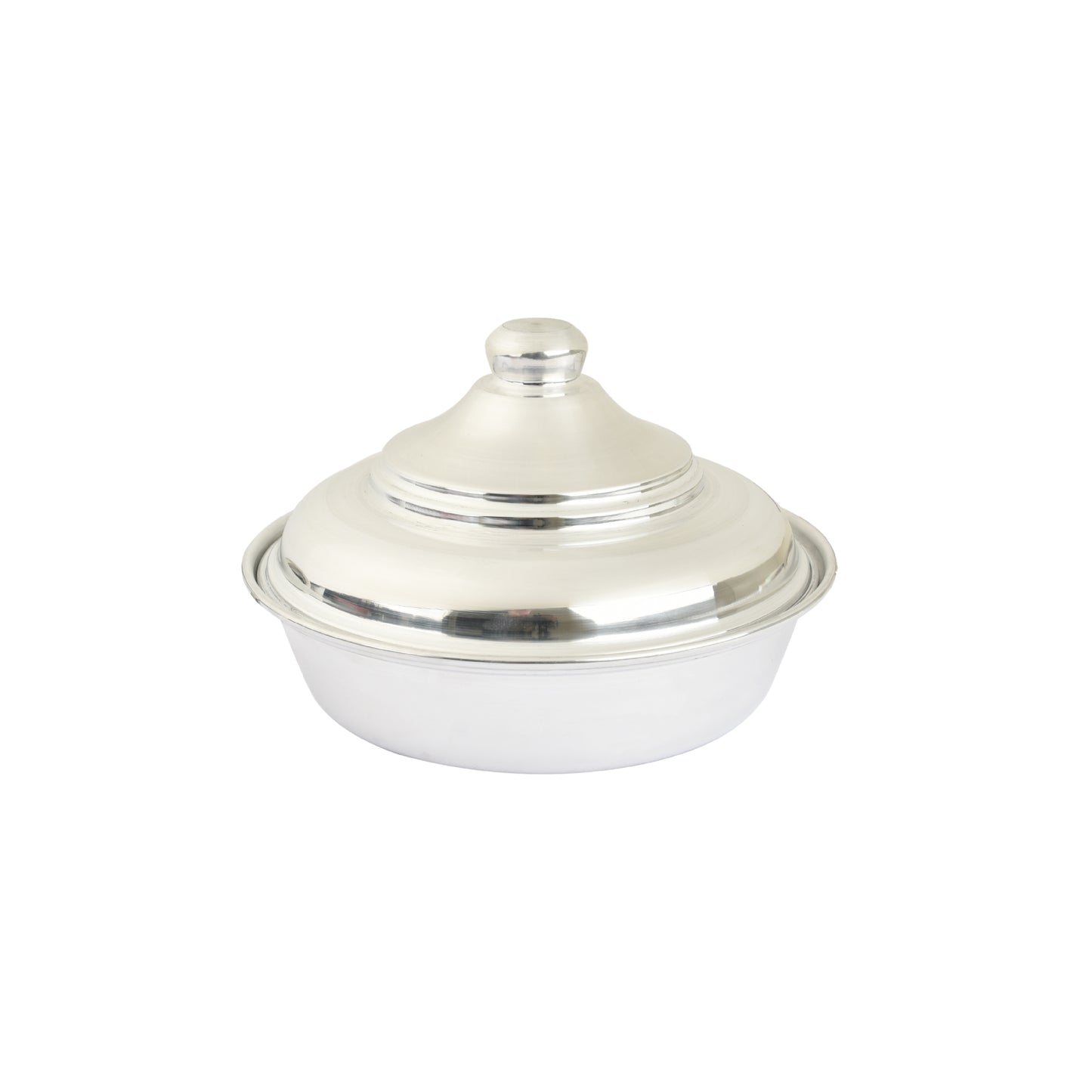 Polished Aluminum Porridge Bowl
