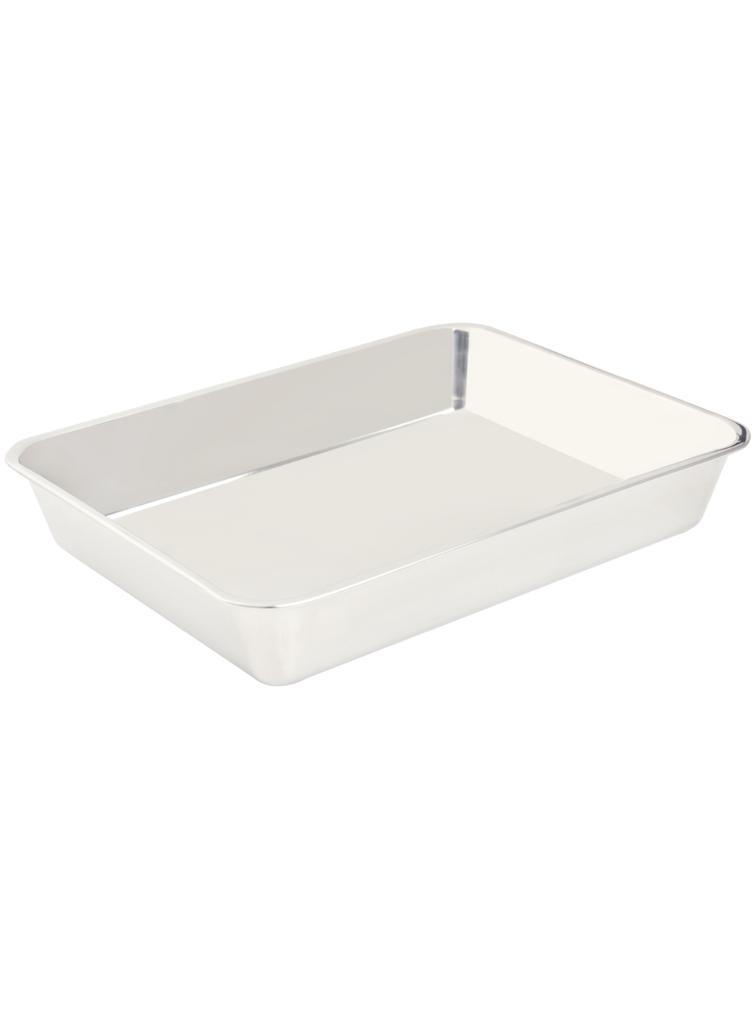 Rectangular steel tray