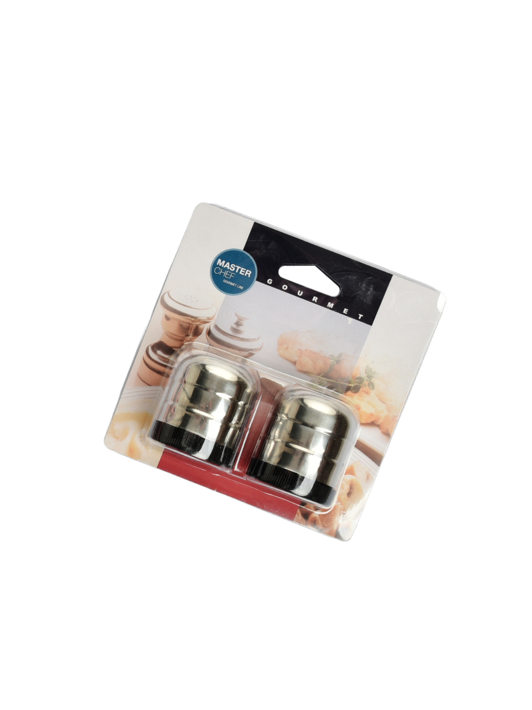 2-piece stainless steel salt shaker set