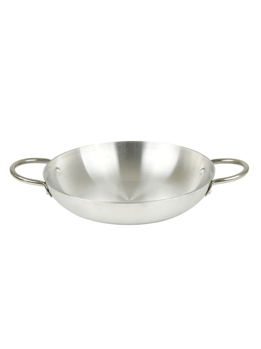 FLAMS Aluminum Frying Pan with Steel Handles