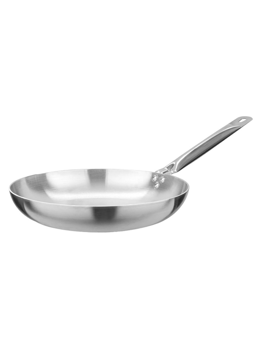 26cm Aluminum Frying Pan with Long Handle, Heavy Steel FLAMS
